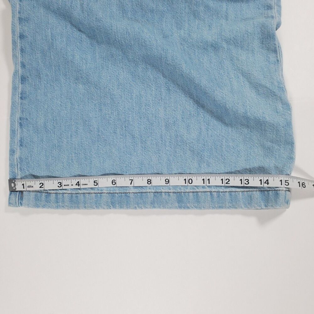 Marine Layer Women Denim Wide Leg Jumpsuit Overalls Size Small Light Wash Layla - Picture 14 of 14